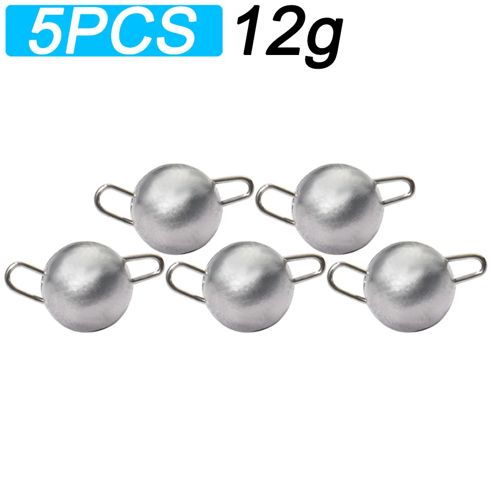 5PCS 2g 28g Angeln Gewicht Platinen Jig Kopf Tiefes Wasser mit Schwenk Runde Ball Platinen Rock angelgerät Cast Pesca Zubehör