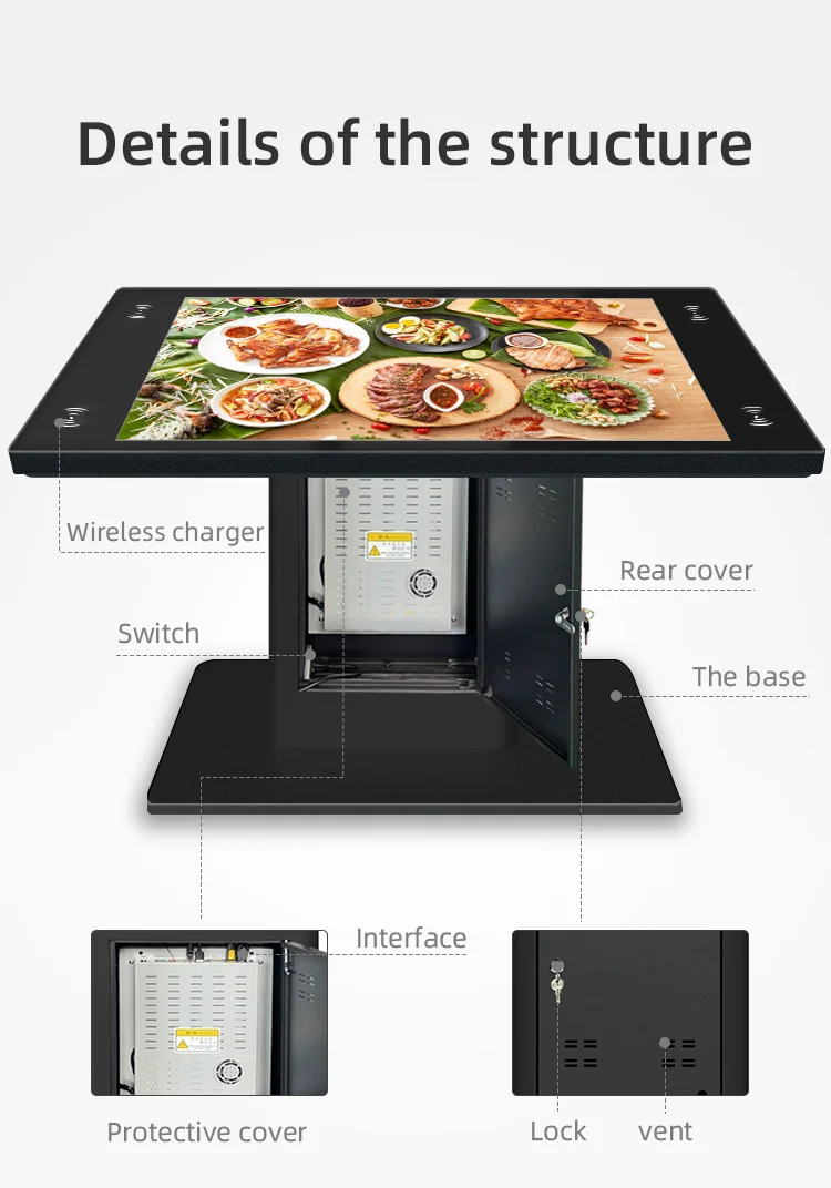 Wasserdichter Kinderspieltisch mit digitalem Touchscreen