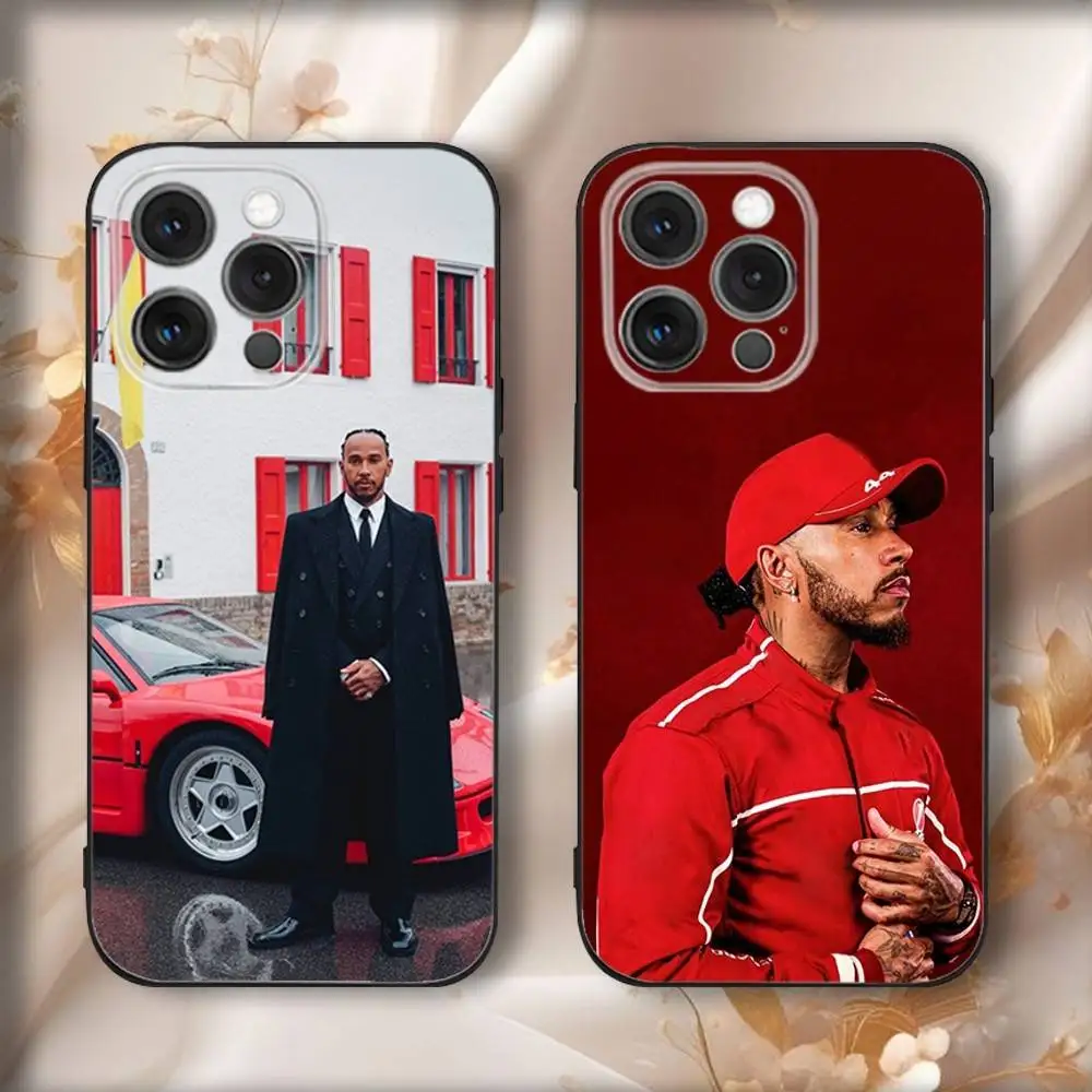 

Driver L-Lewis H-Hamiltons Phone Case For iPhone16,15,14,13,12,11,Pro,Max,Plus,X,XS,SE4,E,Mini,Soft Black Case