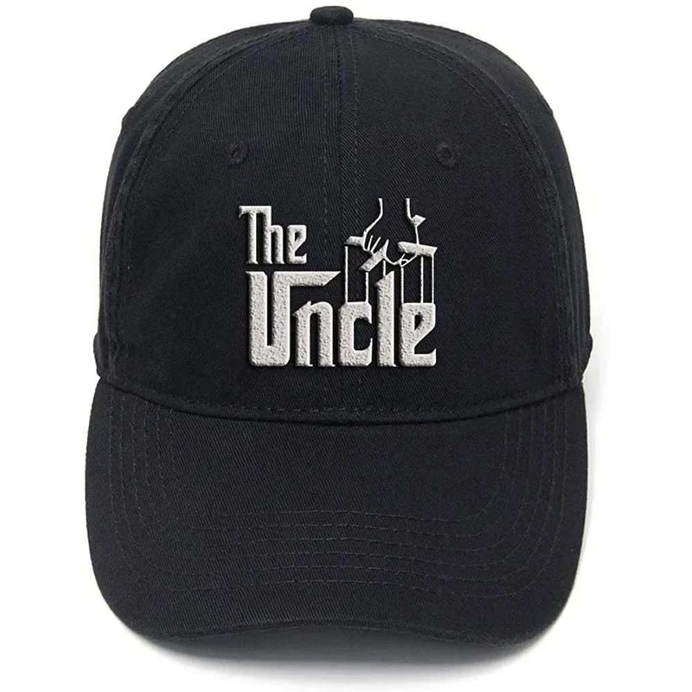Lyprerazy The Uncle Washed Cotton Adjustable Men Women Unisex Hip Hop Cool Flock Printing Baseball Cap