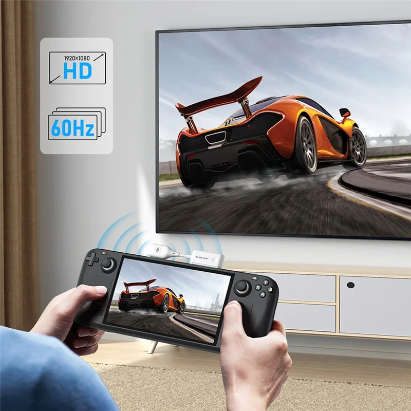 AS95--Compatible Wireless Transmitter Receiver Extender Kit 1080P@60HZ 50M Wireless Display Dongle For TV Camera, Easy To Us