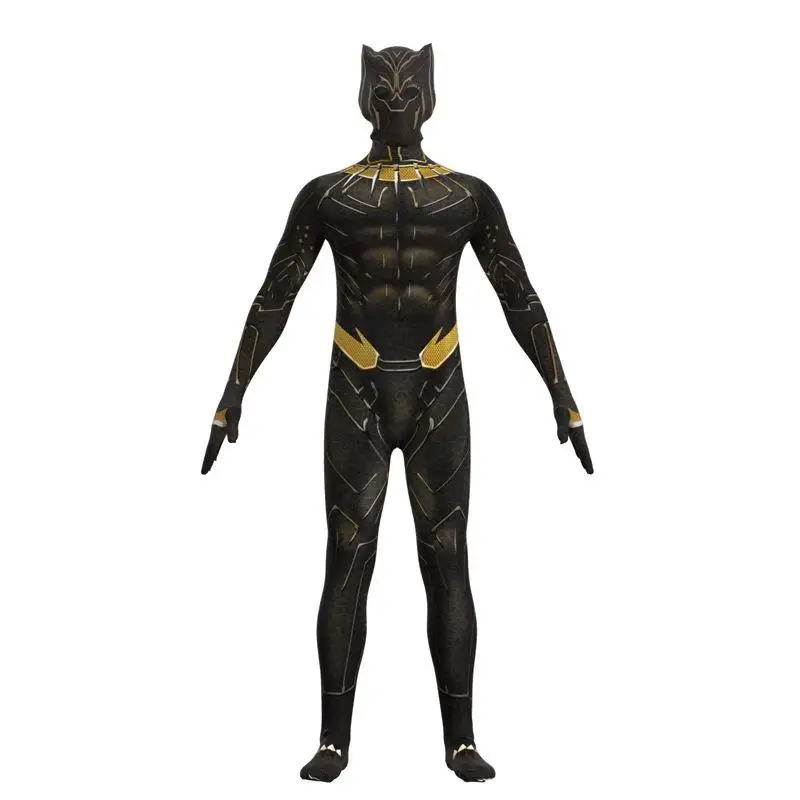 

Gold Fem Bla Panther Onesie loween Costume Stage Performance Outfit Sexy Leopard Print Bodysuit Adult Women's Size