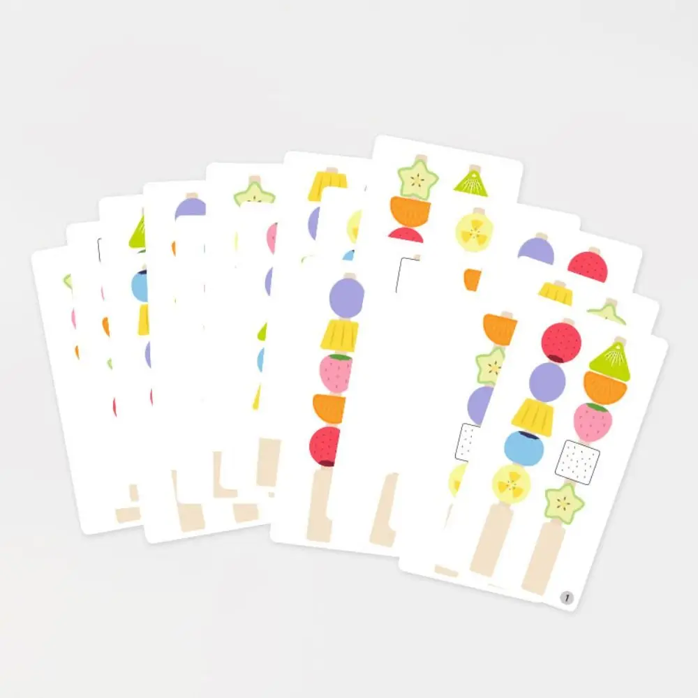 Gioco di abbinamento a forma di frutta geometrica Forma di colore della frutta Giocattoli educativi con perline Montessori Pensiero logico portatile
