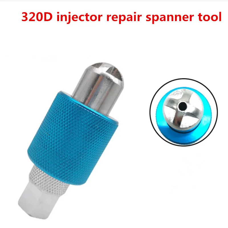 

320D C6 C6.6 C6.4 Common Rail Diesel Injector Tension Nut Removal Disassemble Steel Screw Tool,320D Injector Repair Spanner Tool