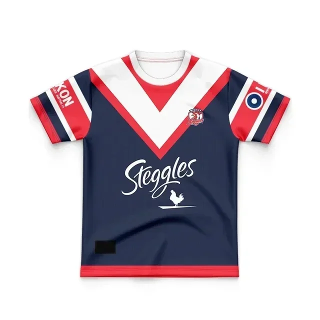 2024 Sydney Hanen Kids Home / Away / Training Rugby Jersey-Herenmaat: 16-26 (Printnummer) Topkwaliteit