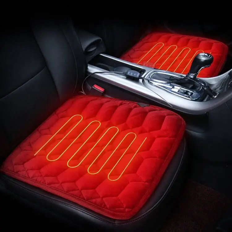 

Winter Warm Soft Cozy 5V USB Power Support Heated Car Seat Cushion for Men Women Driving