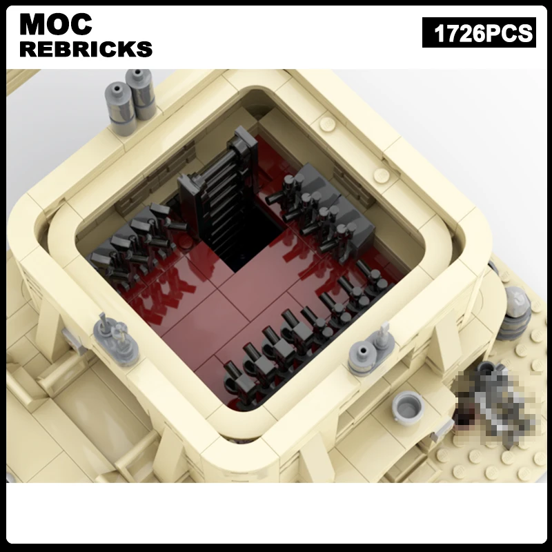 Space War Scene Architecture Modular Building Desert House With Speed Bike MOC Building Block Model Brick Toys Children's Christ