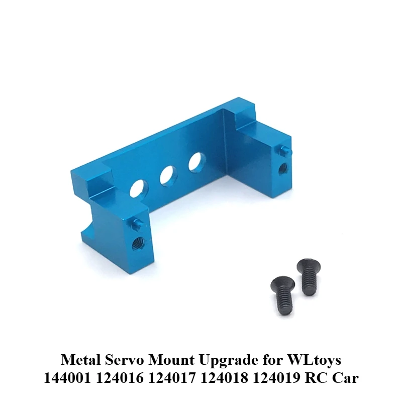 Metalowe mocowanie serwa do WLtoys 144001 124016 124017 124018 124019 RC Car, wytrzymałe części zamienne do wspornika serwa układu kierowniczego