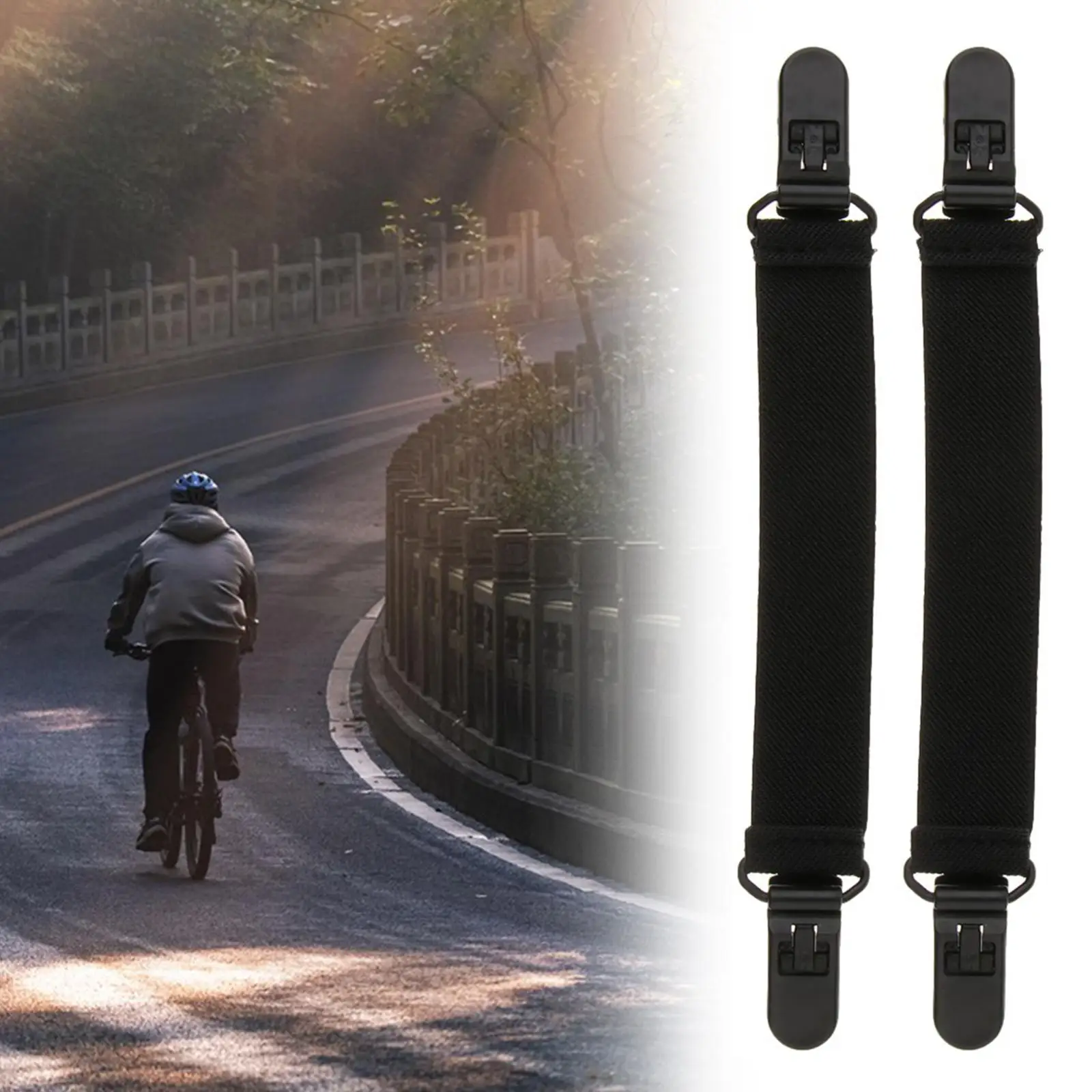 

2 Pieces Pant Leg Grippers Strap Multipurpose for Boot Securing Adjustable