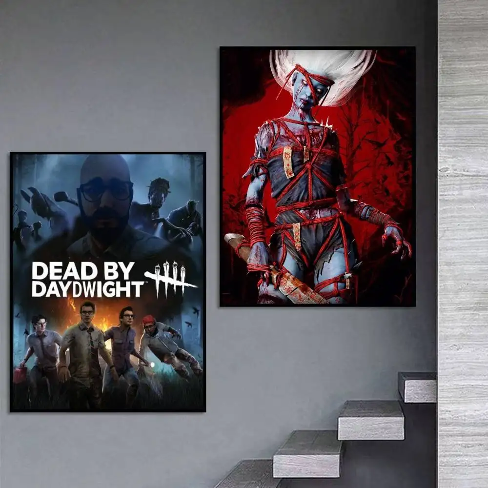 DBD Game Dead by D-Day-lighT Poster Self-adhesive Art Waterproof Paper Sticker Coffee House Bar Room Wall Decor