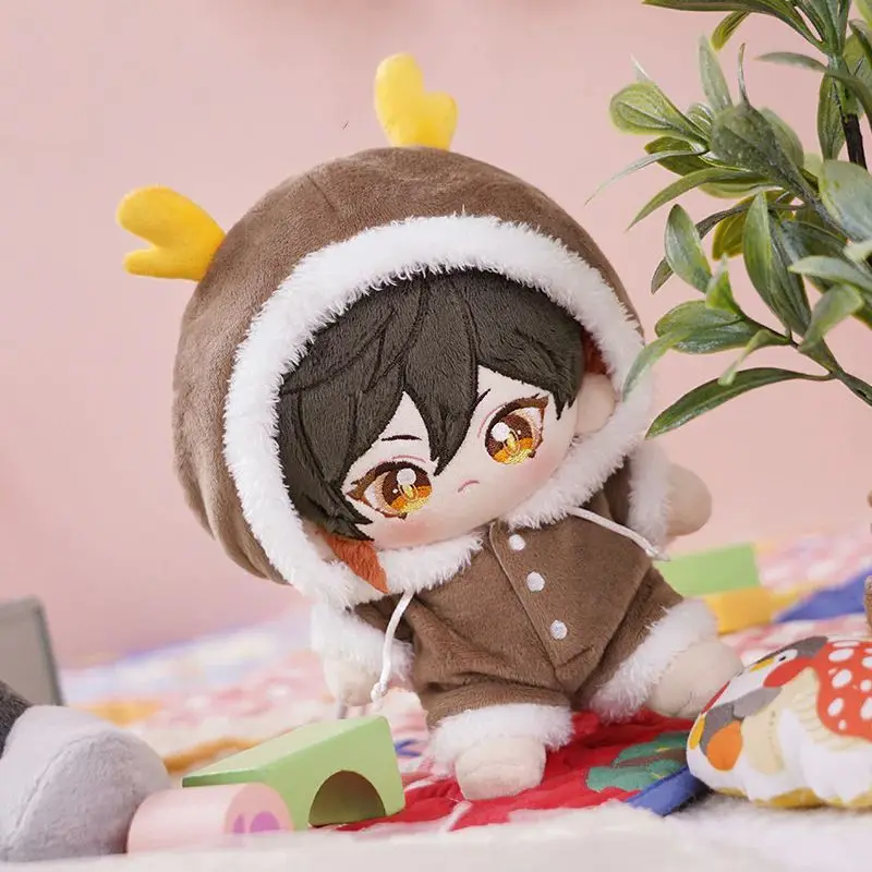 

Игра Genshin Impact Zhongli Атрибут Плюшевая кукла Одевание Хлопковые куклы Тело Плюшевые аниме 20 см Игрушки Косплей Подарок на день рождения