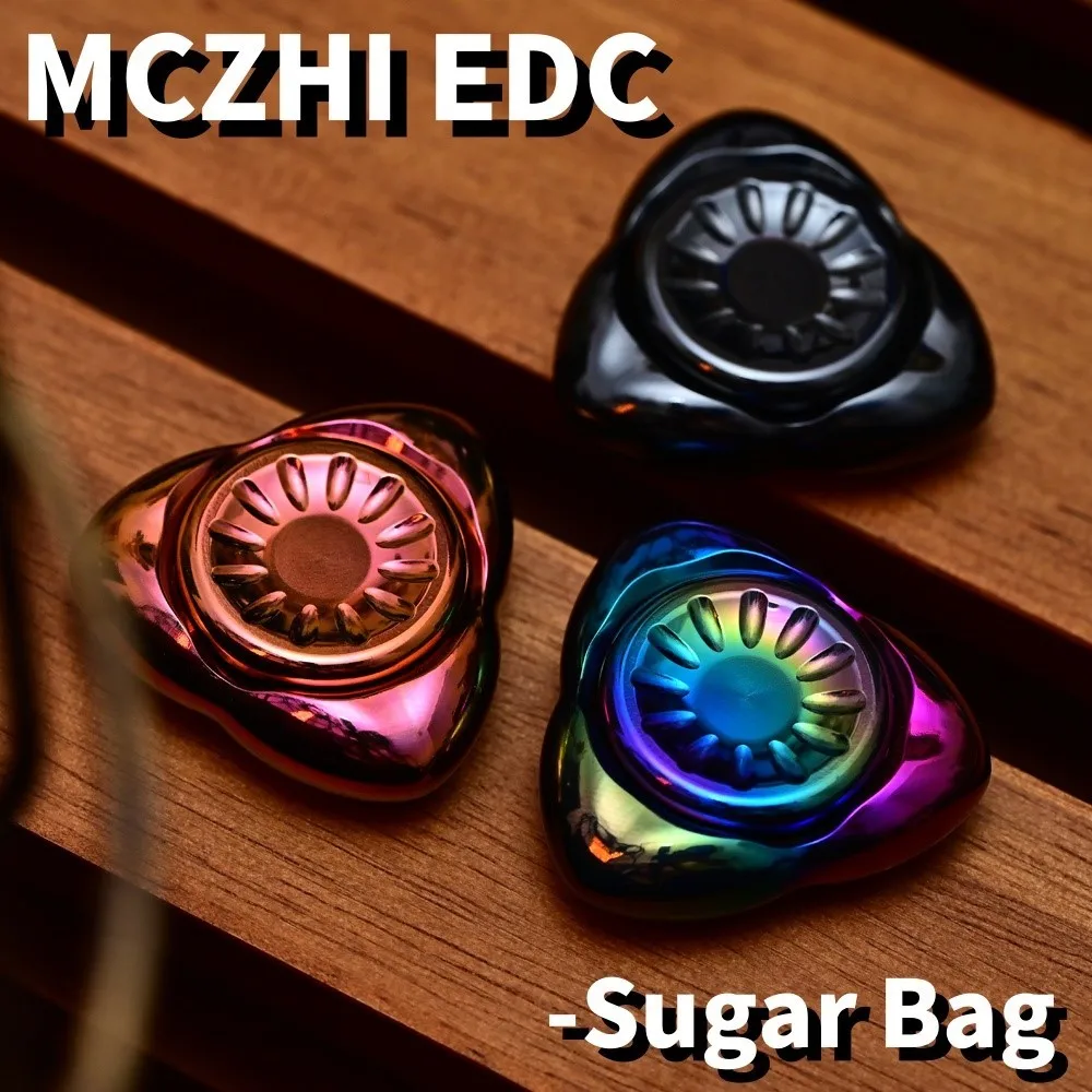 MCZHI EDC Sugar Bag Fidget Spinner Fidget Toys For Adults Office Desk Accessories Three-Bladed Fidget Spinner Gyro