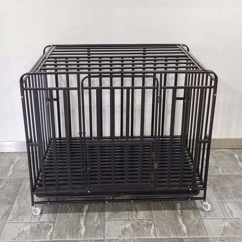 

Dog Kennels Cages Collapsible Adult Sale Big Dogs Outdoor Strong Stainless Steel Enclosed Metal Wire Folding Crate Cage Pet