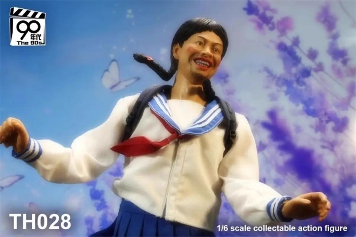 90 年代 TH028 1/6 女性兵士学生女の子のような花フルセット 12 "アクションフィギュア模型玩具在庫あり