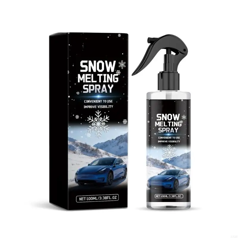 

2025 New 100ml Fast Acting Deicer Sprayed For Vehicle MirrorGlass Removes Ice Snow Instantly Compacted Bottle Winter Vehicle