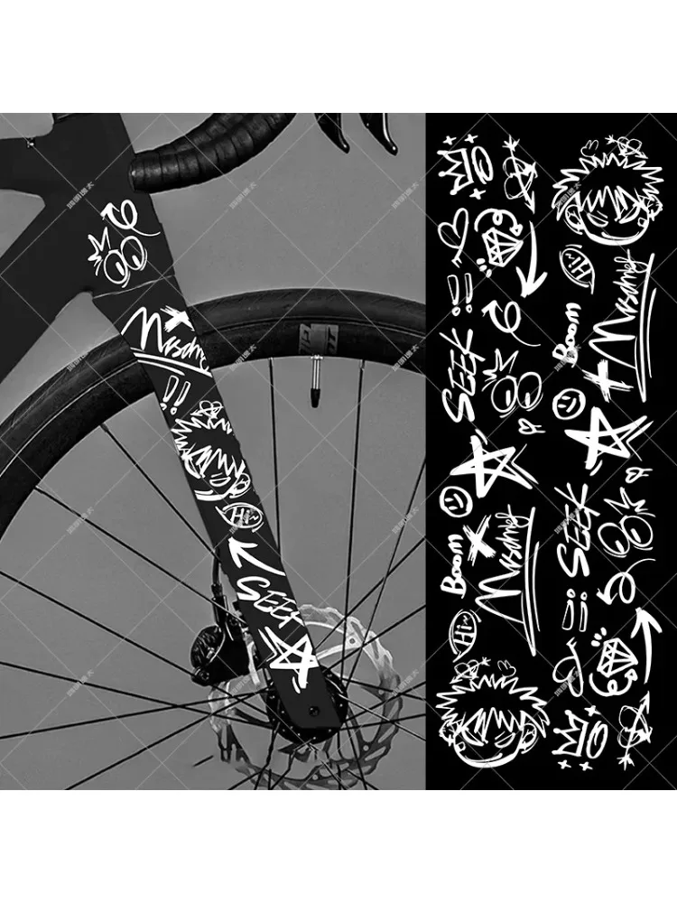 AliExpress NONE 1pc Bicycle Frame Stickers Decorative Reflective Waterproof Decals for Top Tube MTB Road Bike Cycling Accessories