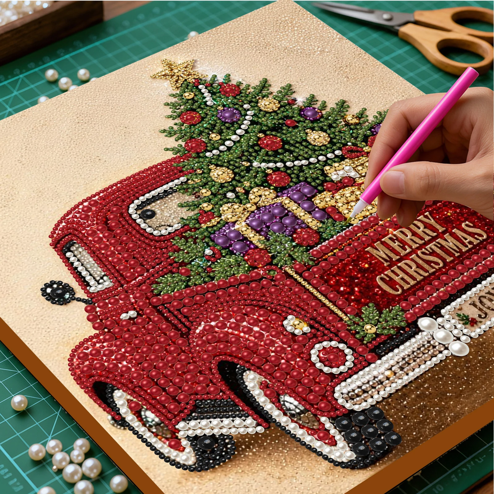 DIY Pearl Painting Kit with Fr - Resin Art Frame review and price