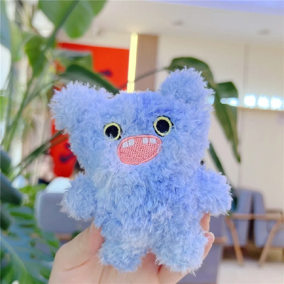 Fuggler Lustige hässliche Zähne Monster Plüschtiere Fugglers Kawaii Taschenanhänger Anhänger Schlüsselanhänger Plüschpuppe Mädchen Geburtstagsgeschenk Spielzeug