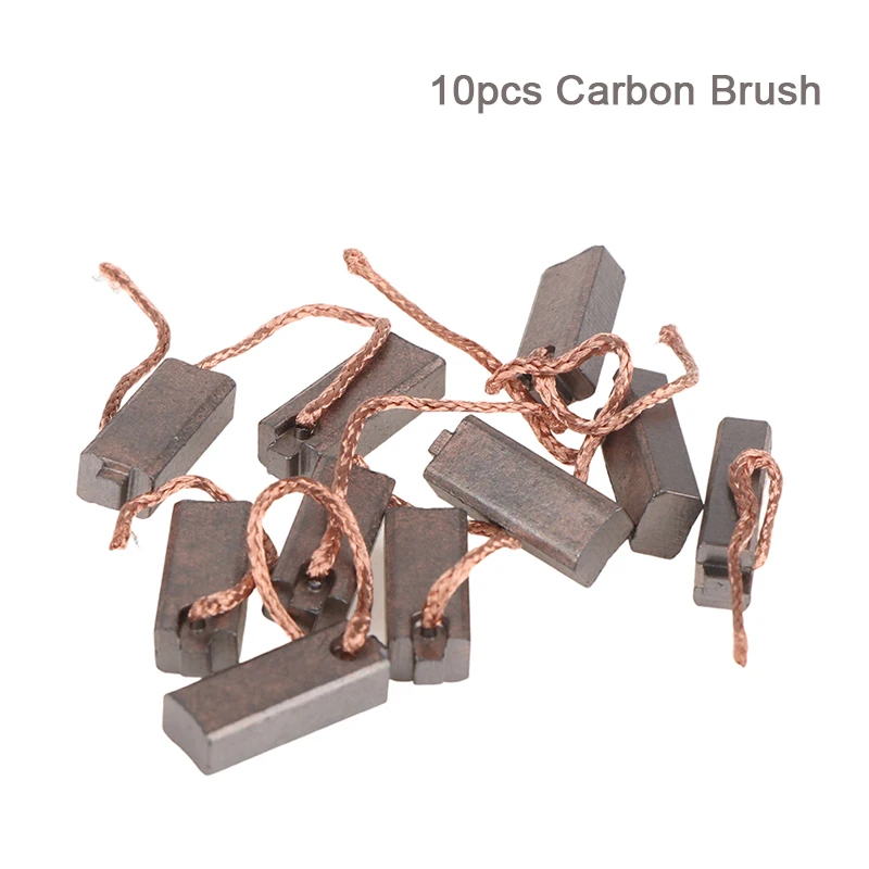 10pcs Carbon Brush For Automotive Generator 5*7*19mm Semi-copper-graphite Carbon Brushes Car Alternator Power Tool Carbon Body