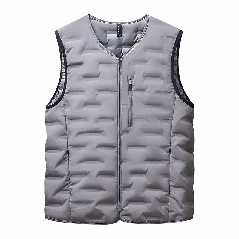 الشتاء 90 الأبيض بطة أسفل الرجال الخامس الرقبة سترة موضة أكمام أسفل السترات رجل chaqueta دي بلومون الخطيئة mangas VT-345