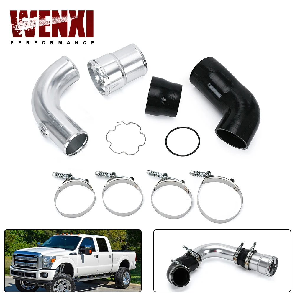 Cold Side Intercooler Pipe Upgrade Kit For 11-16 Ford Powerstroke 6.7L F-250 F-350 F-450 BC3Z6F073A BC3Z6F073B