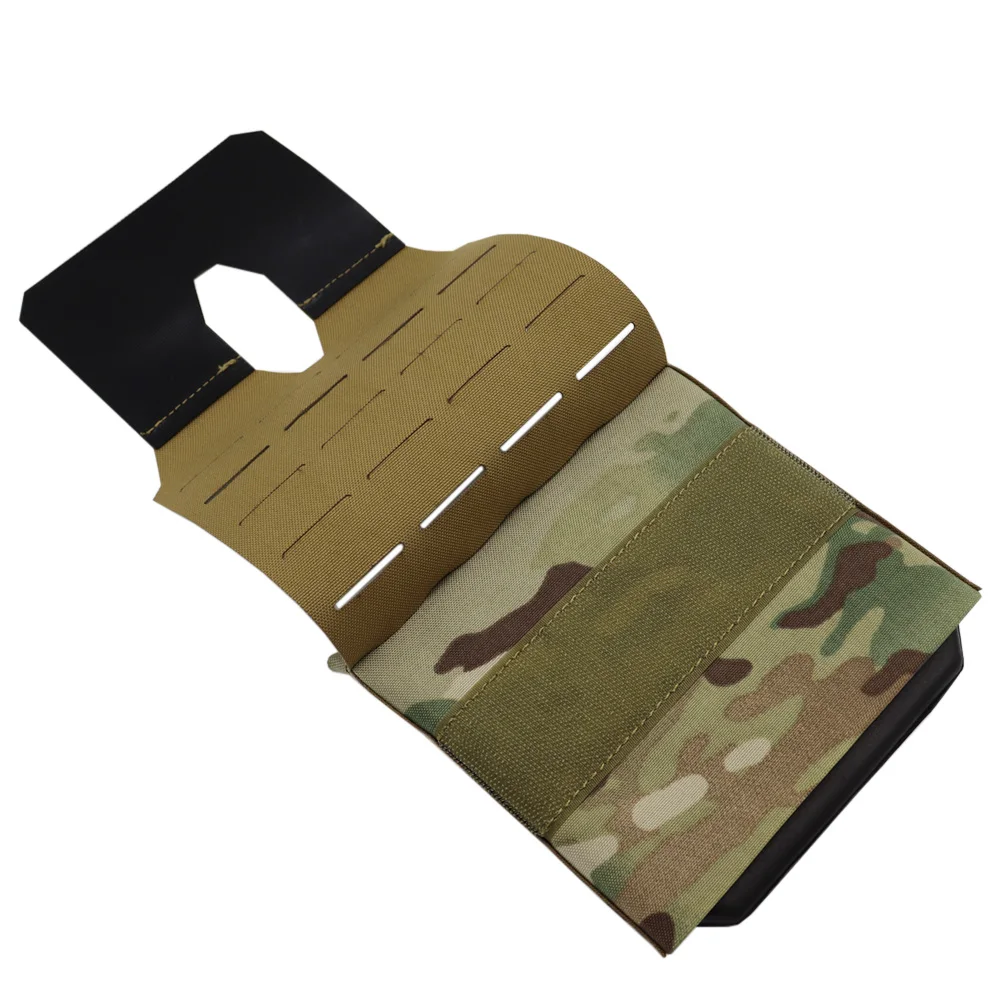 Tactische Vest Zijplaatzak Molle Jacht Camouflage Zijpaneeltas Voor Jpc Fcpc Fcsk Vest 6X6 "6X8'' Plaat