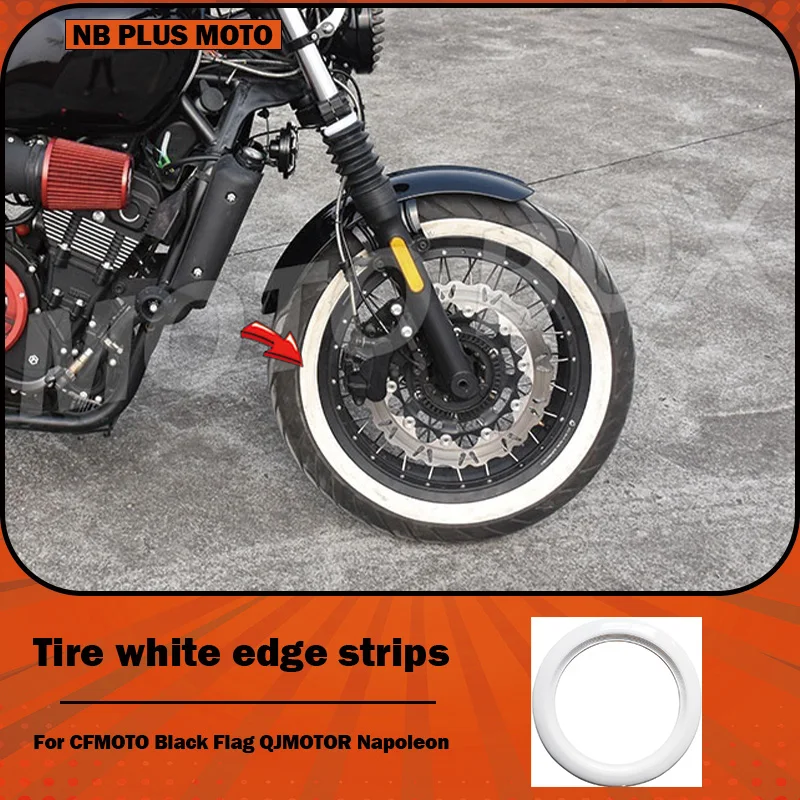 【Premium】For white edge strips for Napoleon 450, Black Flag 500, CU525, CFMOTO 450CLC, and Flash 600
