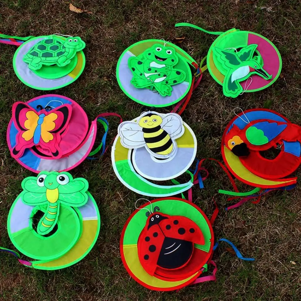 Molino de viento de insectos animales Vintage colorido, tela colgante no tóxica y molino de viento giratorio de diamante de plástico, pieza de campanas de viento en espiral antioxidante