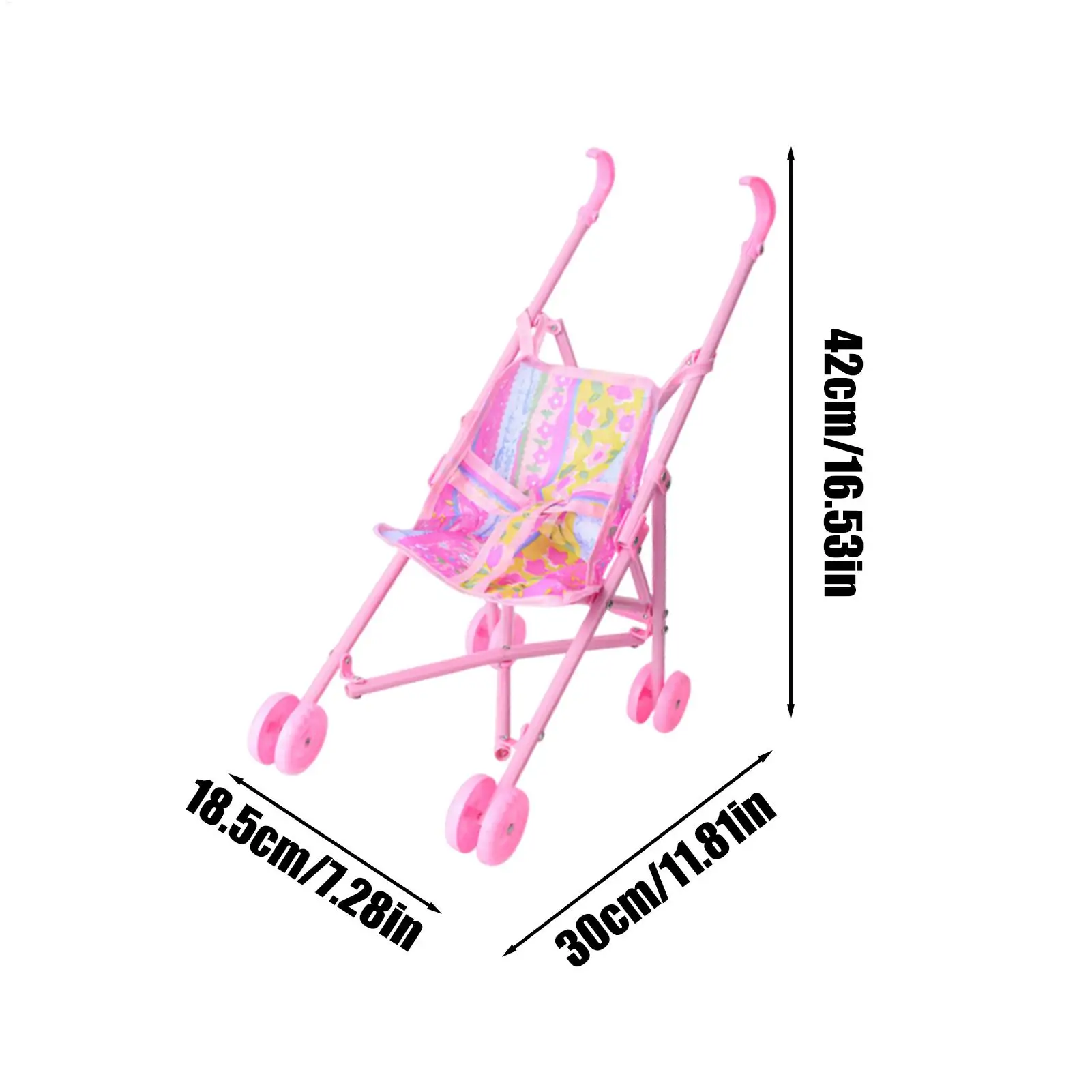 Carrinho de boneca de bebê, brinquedos de simulação para crianças, interativo, seguro para crianças, brinquedo para quarto, reunião de família