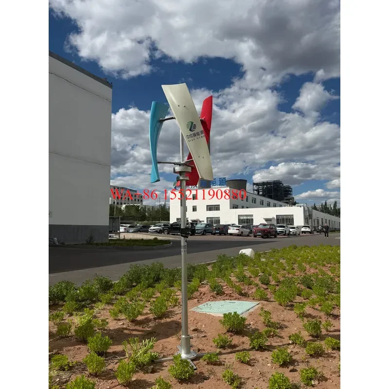 WMWMNU 1KW Solar Wind Power Generation Equipment Renewable Energy Wind Turbine Green Energy System for Home Use