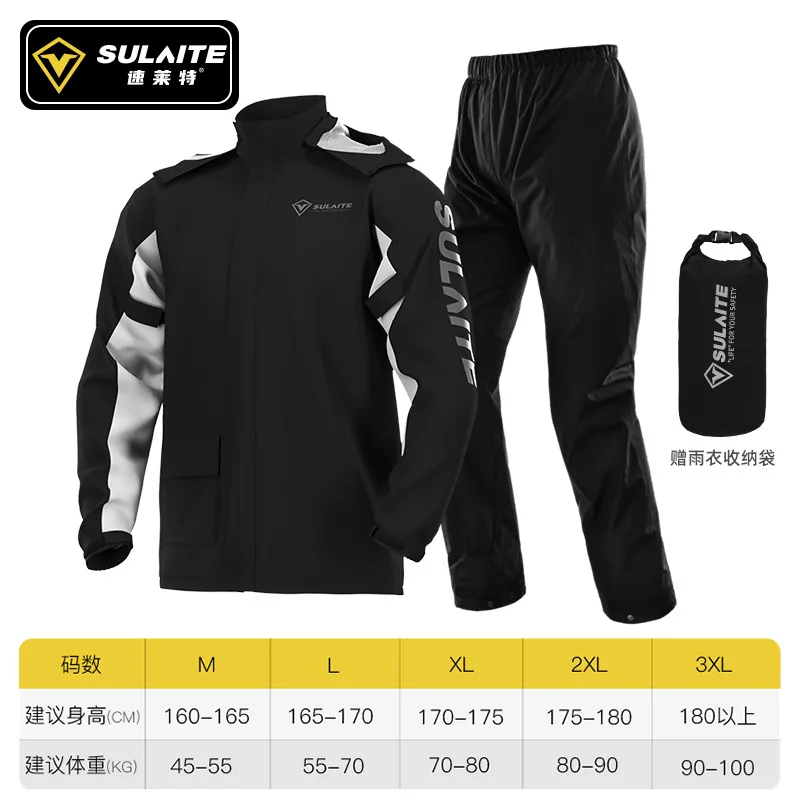 Motorcycle Raincoat Suit Rainstorm Prevention Jacket Pants Camping Hiking Fishing Raincoat Moto Raincoat Motorcyclist Rider Rain