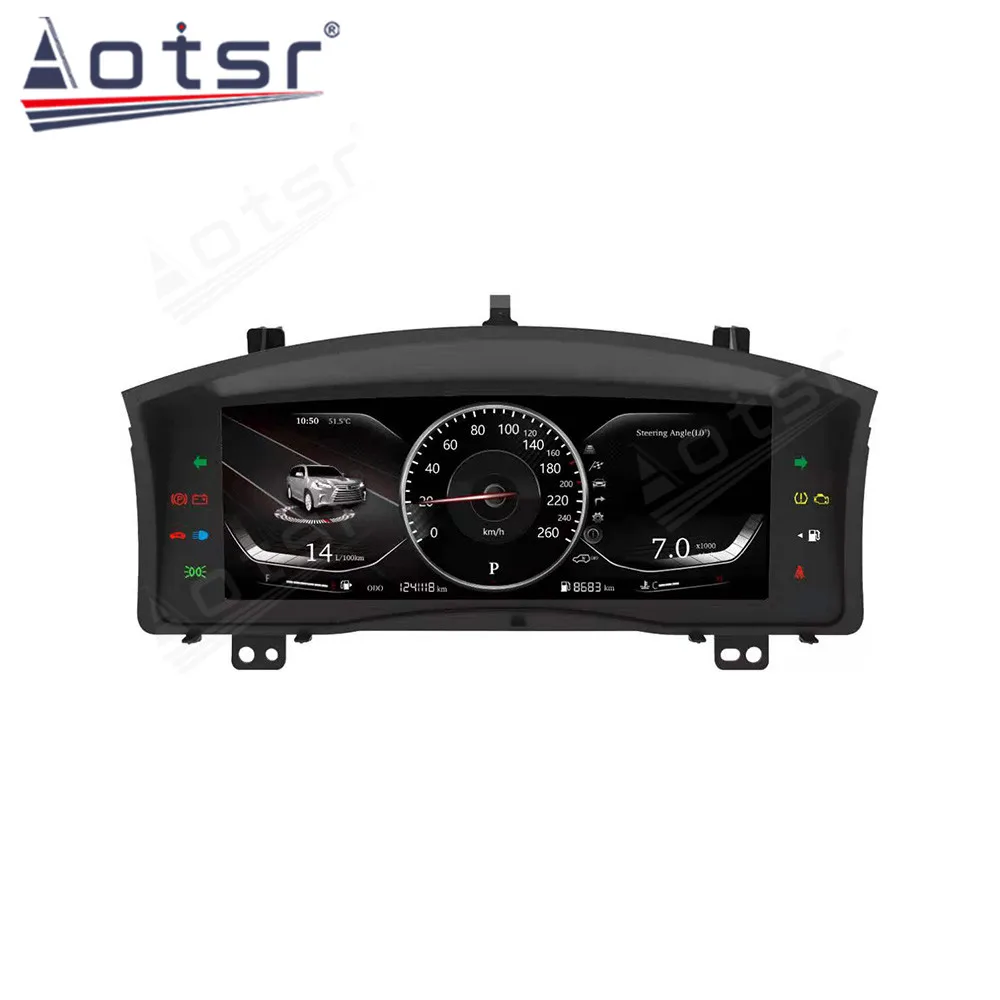 Car LCD Instrument Panel For Lexus LX570 2007 - 2015 12.3 Inch Car LCD Dashboard Player Modified and Upgraded Multifunctional