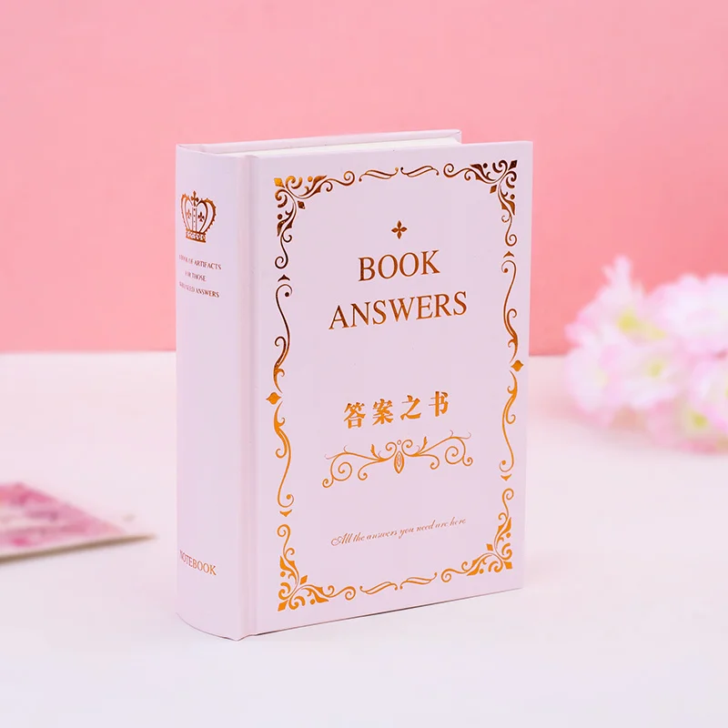 Book of Answers Life Notebook Diary Book Magical Life Answers Hardcover Chinese and English Edition Divination Prophecy Book