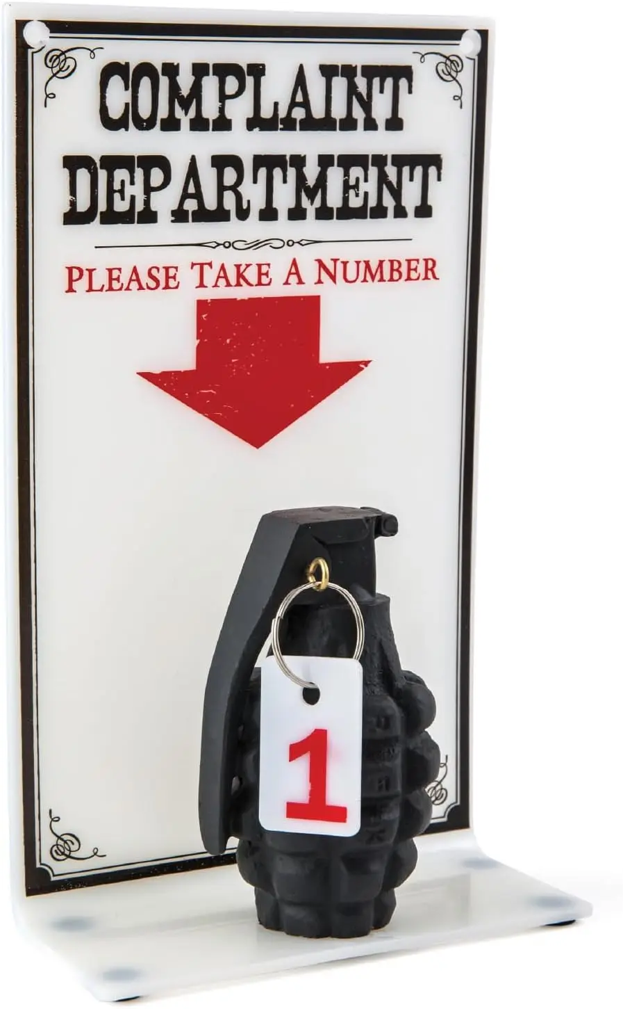 BigMouth Inc. The Complaint Department Sign, Funny Joke Decor for Your Work Desk or Office, Gag Gift & Prank for Your Cowork