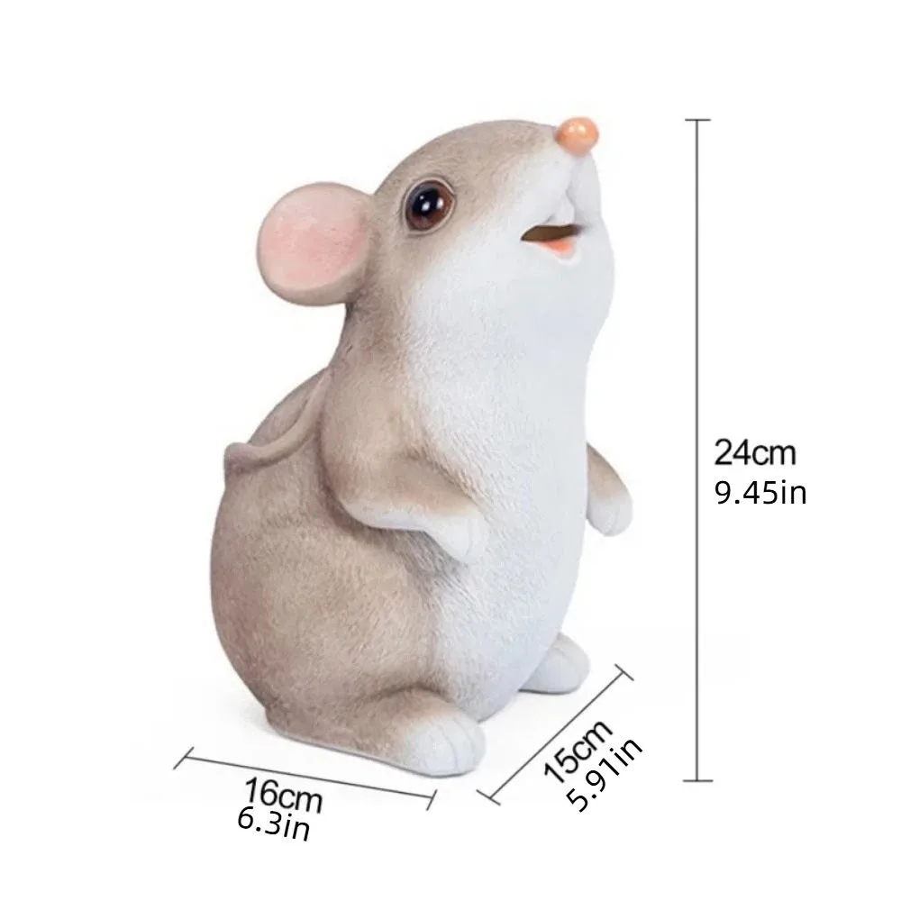 Jaar van de Rat Muis Spaarpot Geldbank Cartoon Dier Sculptuur Muntbesparende Doos Rubber Kinderen Geschenkbesparende Doos Kinderspeelgoed