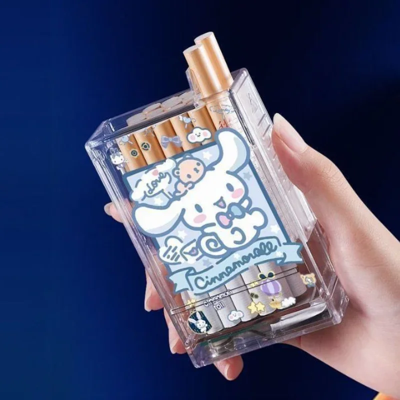 Cinnamoroll Pochacco Kuromi cute creative cartoon pattern transparent cigarette case lighter all in one holiday gift wholesale