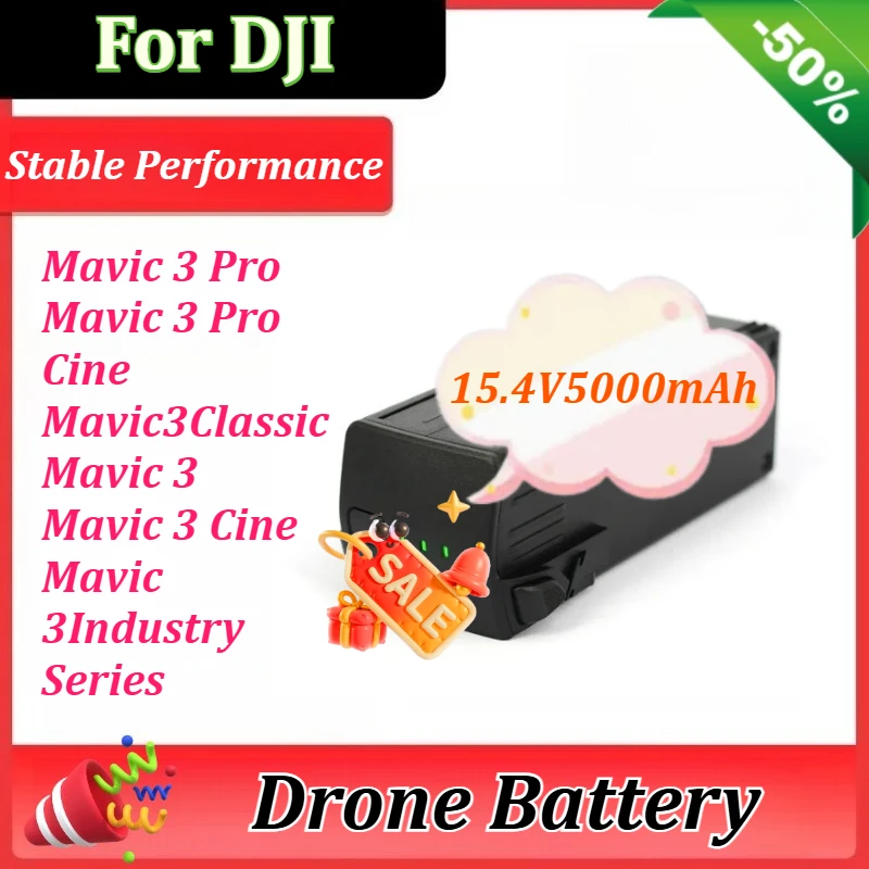 

For DJI Mavic 3 Battery 5000mAh Battery Flight Time 46 Minutes Mavic 3 Pro Drone Intelligent Flight Accessories New in Stock