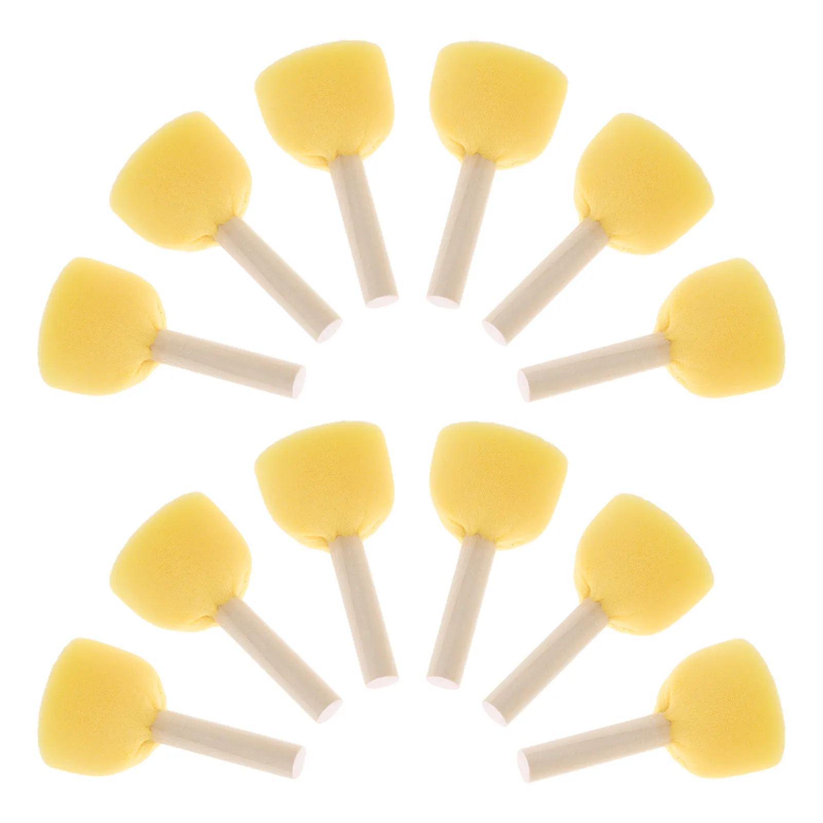 

Набор из 40 круглых губчатых кистей-грибочков диаметром 2 дюйма с мягким поролоновым наконечником и деревянной ручкой для акриловых, темперных, плакатных красок, DIY-поделок и трафаретов