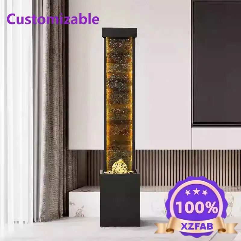 Factory Direct 2026 European Style Water Fountain Plastic Construction With LED Light And Water Pump For Interior Landscape Feat