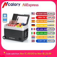 KROAK 35L 45L 55L Dual Zone Portable Car Fridge with Wheels & bluetooth App Control 12V 24V Compressor Cooler for Camping Travel