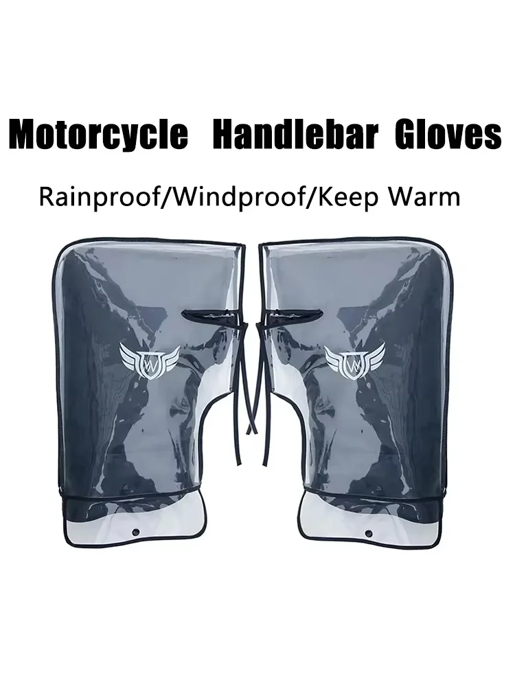 AliExpress 1Pair Motorcycle Scooter Bicycle Windproof Rainproof Winter Keep Warm Hot Protect Handlebar Handle Large Guard Cover Gloves