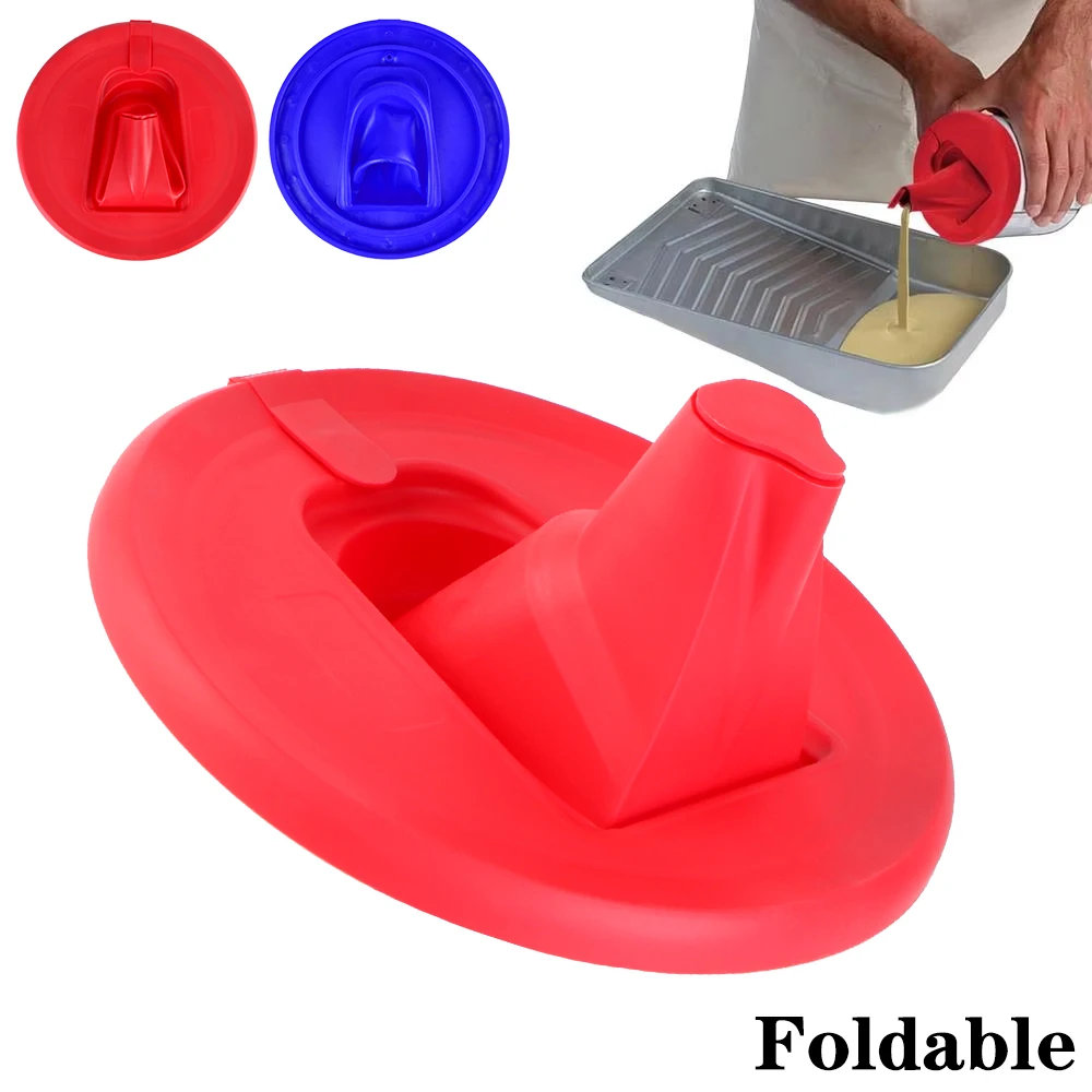 Einziehbarer Auslauf zur Farbaufbewahrung, Farbgießzubehör, Farbdosendeckel mit zusammenklappbarem Auslauf, versiegelt mit Belüftungsloch