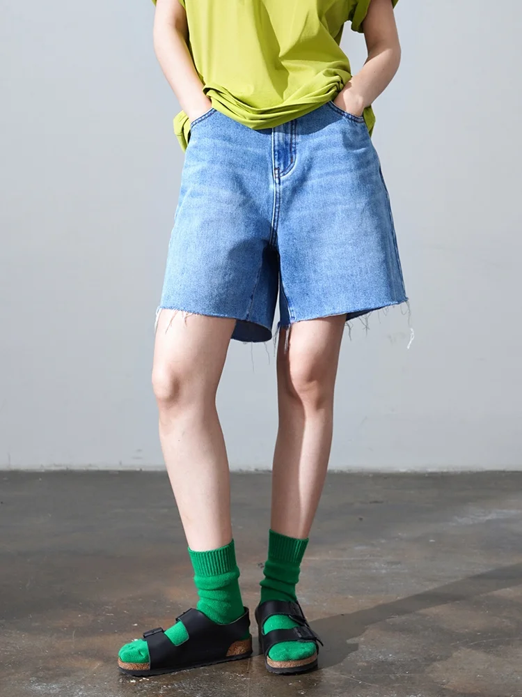 

Летняя легкая джинсовая юбка-карандаш из хлопка для женщин, синяя, с застежкой на молнии, повседневная