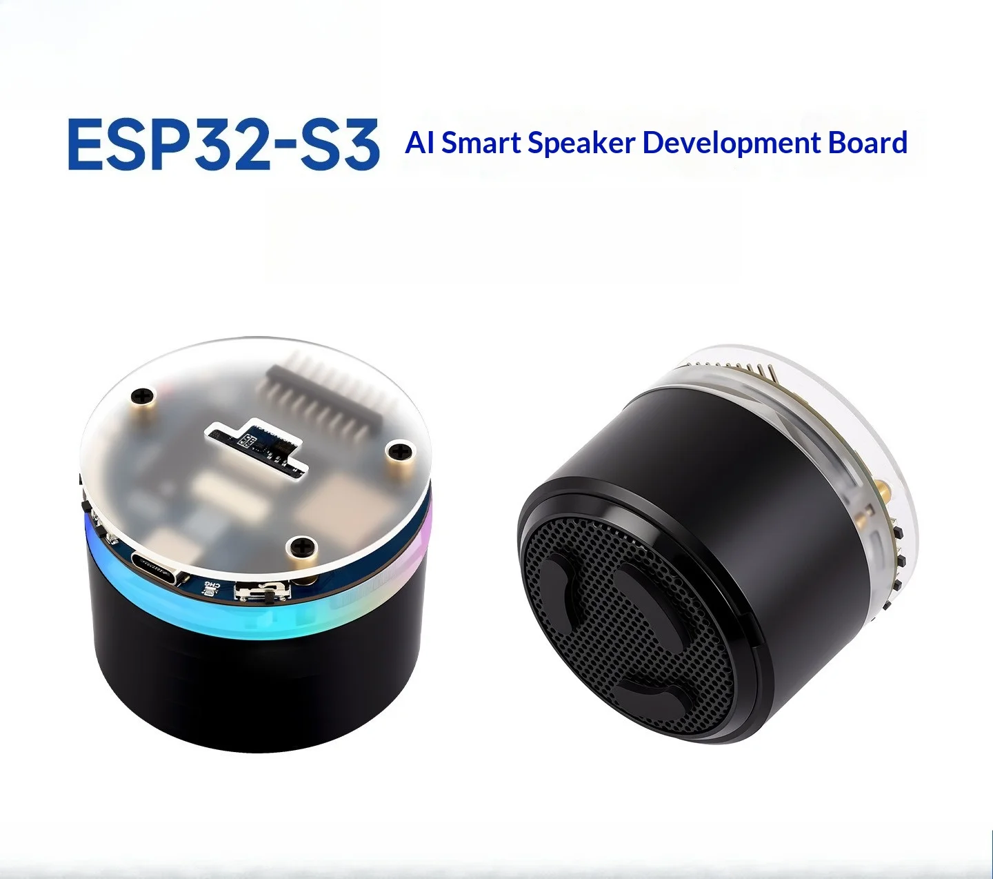 ESP32-S3 AI Voice Assistant Development Board, Dual Microphones, Speaker, Wi-Fi, Bluetooth 5 LE, 16MB Flash, RGB LEDs