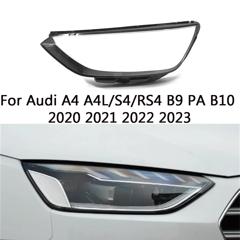 

AHHTTCY для Audi A4 A4L/S4/RS4 B9 PA B10 2020 2021 2022 2023, крышка передней фары автомобиля, крышка объектива, абажур, фара