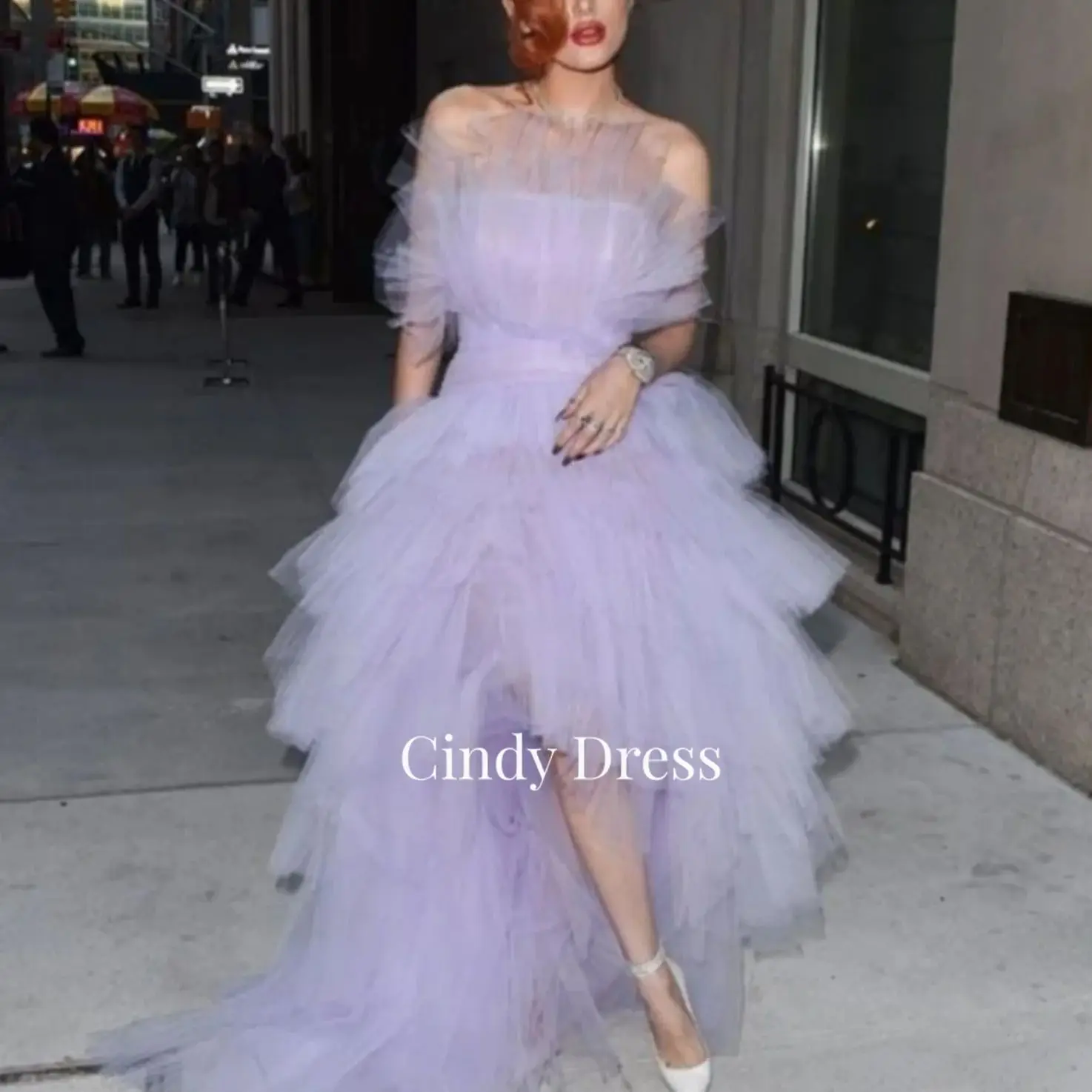 

Cindy Layered Multi-layered Tulle Princess Formal Dress Sharon Happy 2023 Long Dresses for Special Events Wedding Party Prom