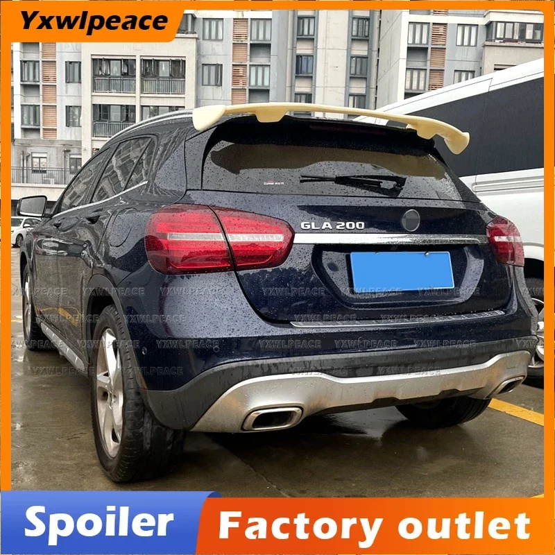 For Mercedes Benz GLA Class X156 GLA200 260 GLA45 AMG Line 2014-2019 ABS Plastic Rear Roof Spoiler Body Kit Accessories