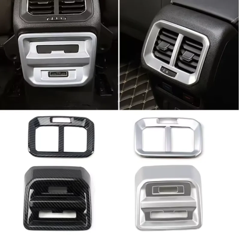 

Car Garnish Cover Trim Rear Air Conditioning Outlet Vent Frame Lamp Hood For Volkswagen VW Tiguan L MK2 2017-2022