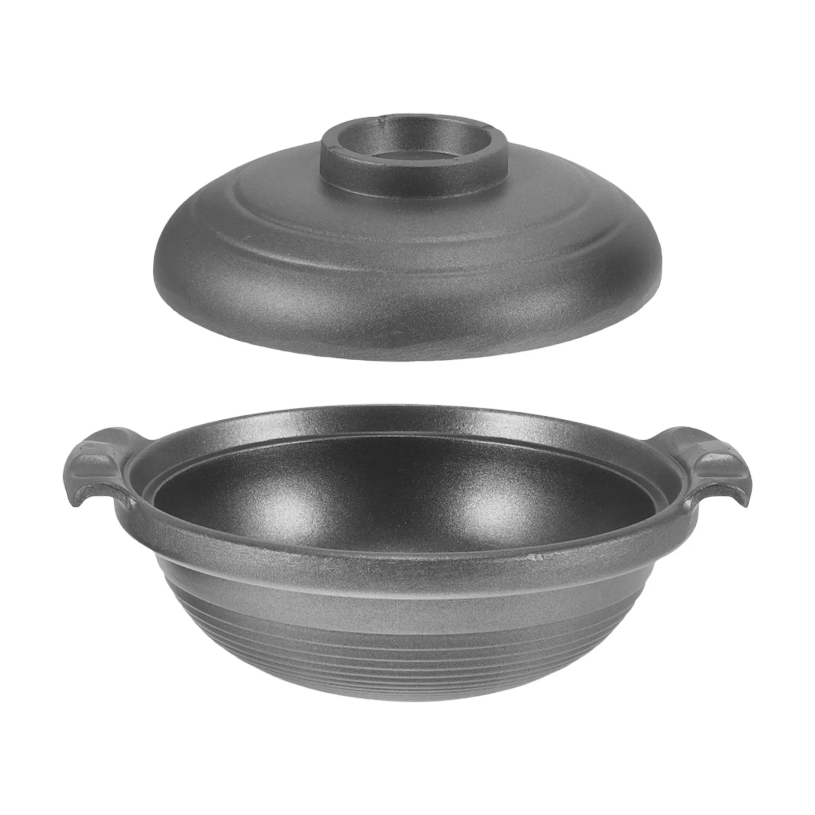 

Ceramic Casserole Pot with Double Handles for Soup Stew Porridge Cooking Multi-Functional Kitchen Cookware Heat Resistant Even