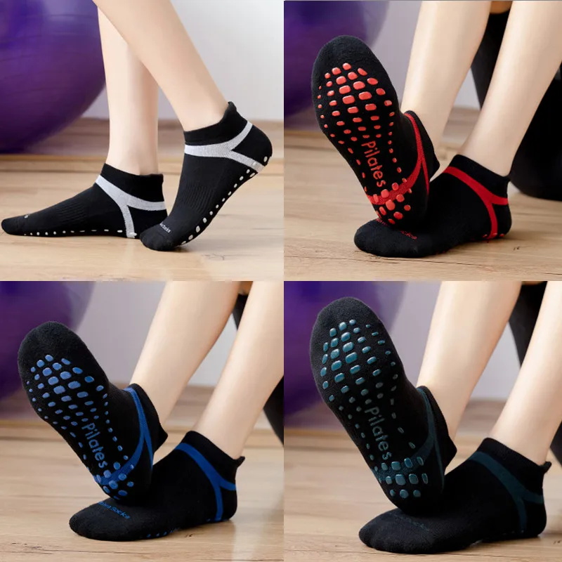 

New Cotton Breathable Anti-slip Women Yoga Socks Pilates Socks Indoor Sports Fitness Gym Ballet Dance Socks Terry Socks for Men